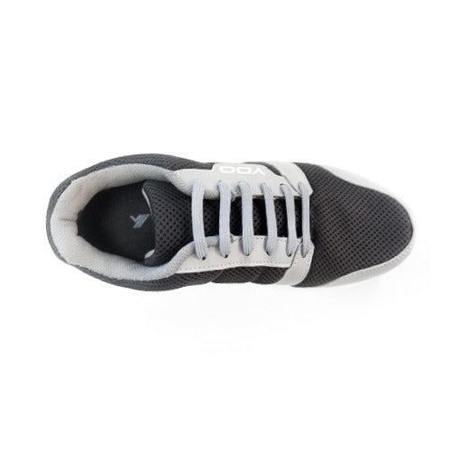 YOO CUT AND SAW BLACK CASUAL SHOES FOR GENTS - TRACK