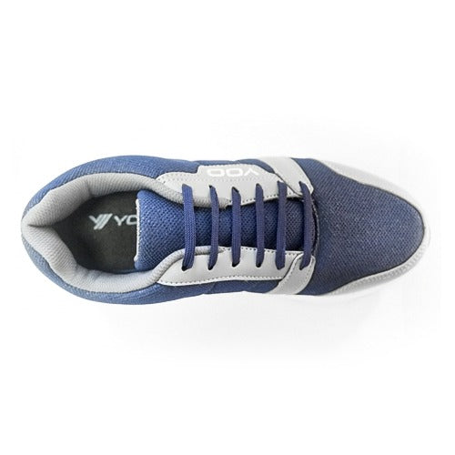 YOO CUT AND SAW NAVY BLUE CASUAL SHOES FOR GENTS - TRACK