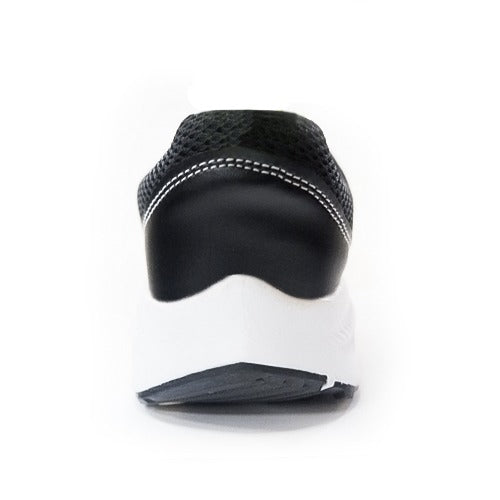YOO CUT AND SAW BLACK CASUAL SHOES FOR GENTS - TRACK