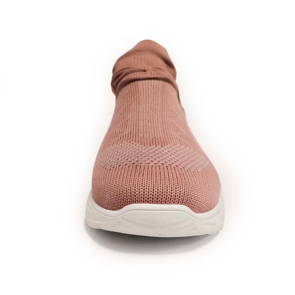 YOO Knitted Adobe Pink Casual  Shoes For Women - SANSA