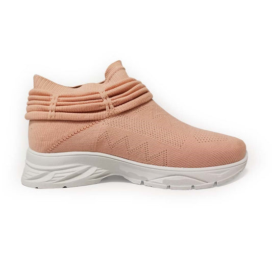 YOO Knitted Adobe Pink Casual  Shoes For Women - SANSA