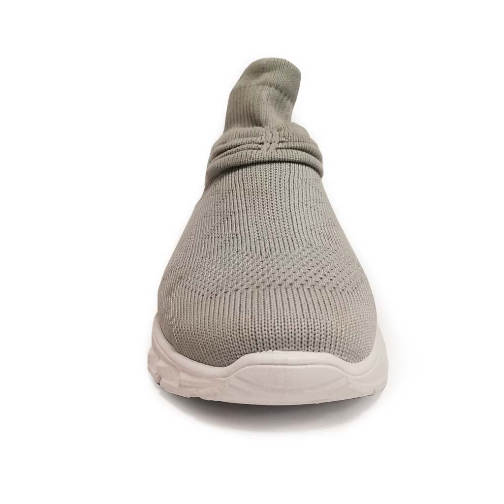 YOO Knitted Light Gray Casual  Shoes For Women - SANSA