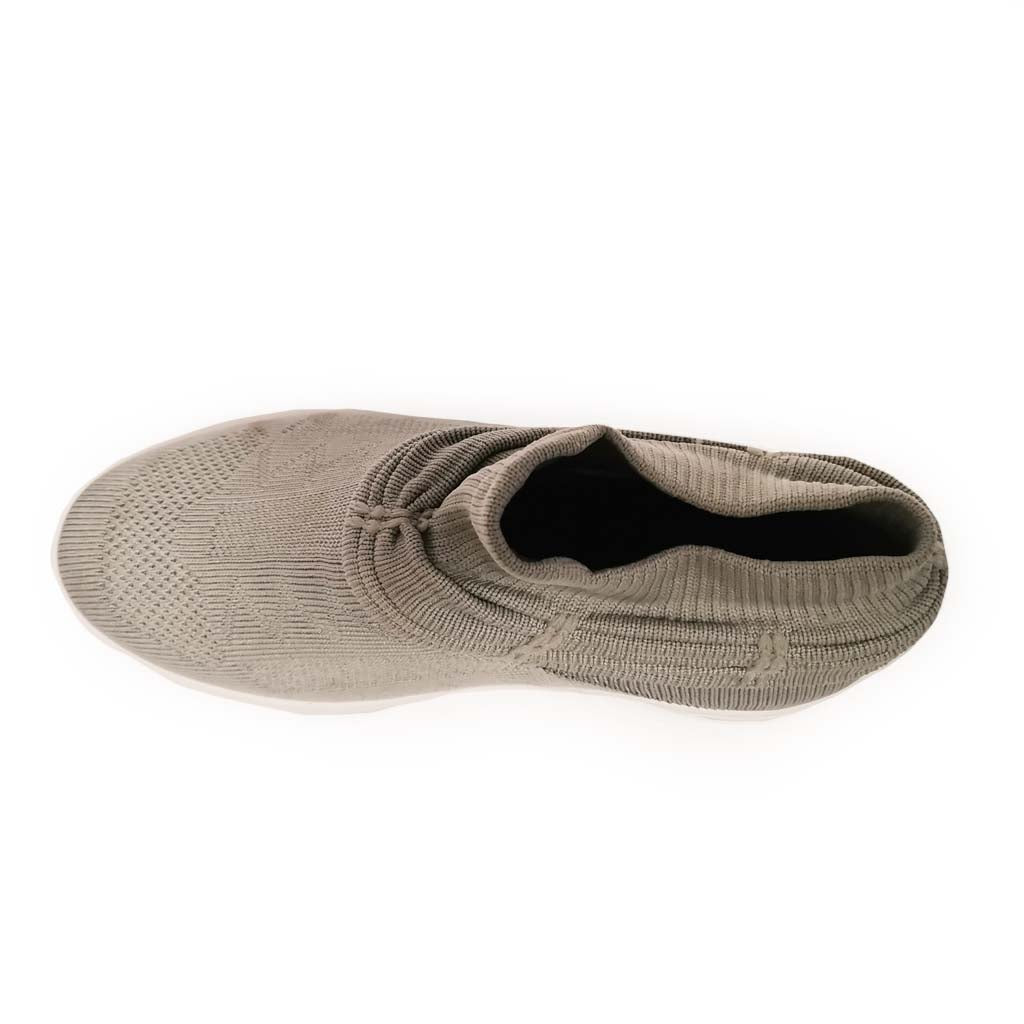 YOO Knitted Light Gray Casual  Shoes For Women - SANSA