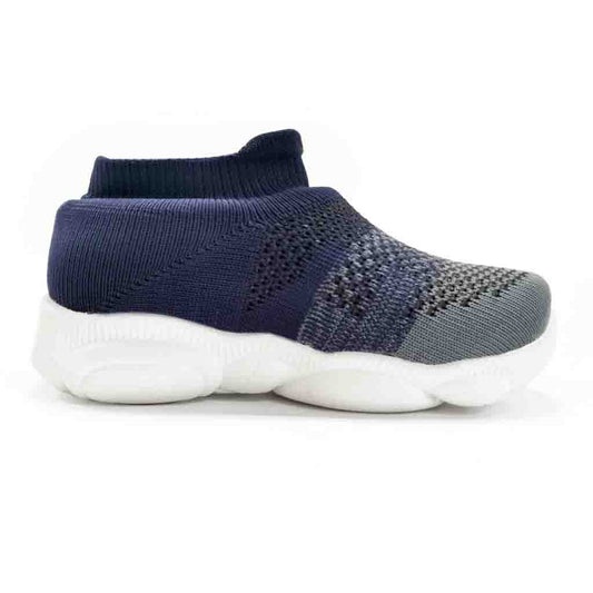 SPLENDOR KNITTED NAVY BLUE CASUAL SHOES FOR KIDS - PLUTO