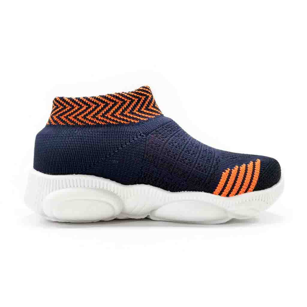 SPLENDOR KNITTED NAVY BLUE CASUAL SHOES FOR KIDS - CASPER