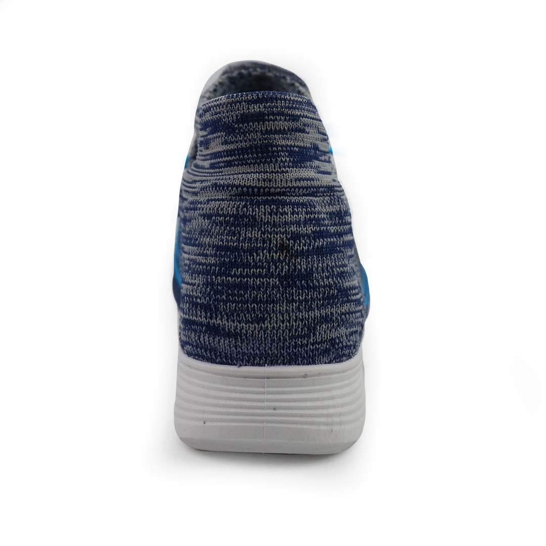 YOO KNITTED NAVY BLUE CASUAL SHOES FOR MEN - DEXTER