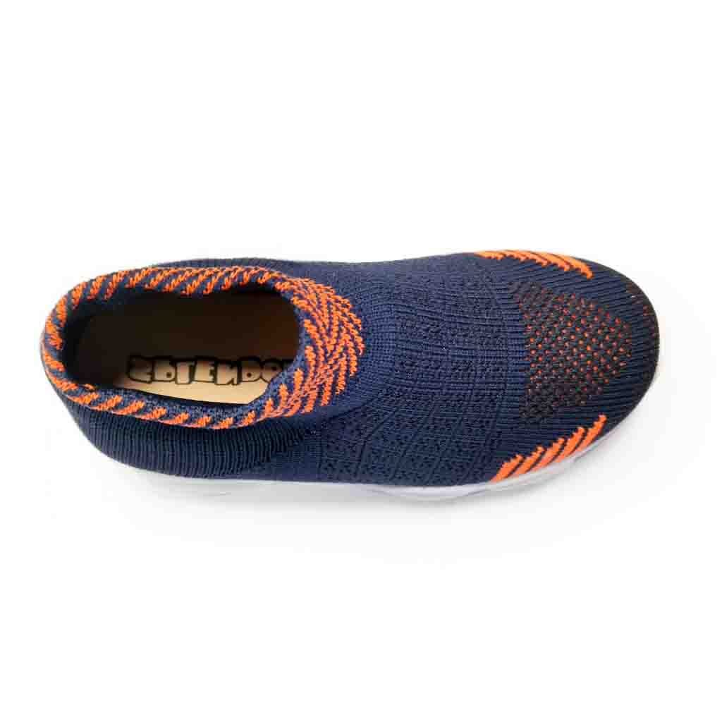 SPLENDOR KNITTED NAVY BLUE CASUAL SHOES FOR KIDS - CASPER