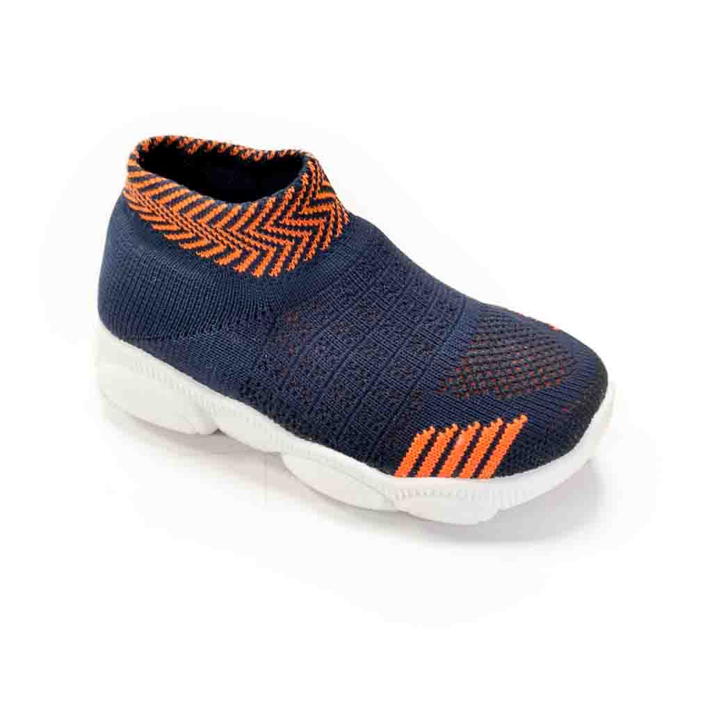 SPLENDOR KNITTED NAVY BLUE CASUAL SHOES FOR KIDS - CASPER