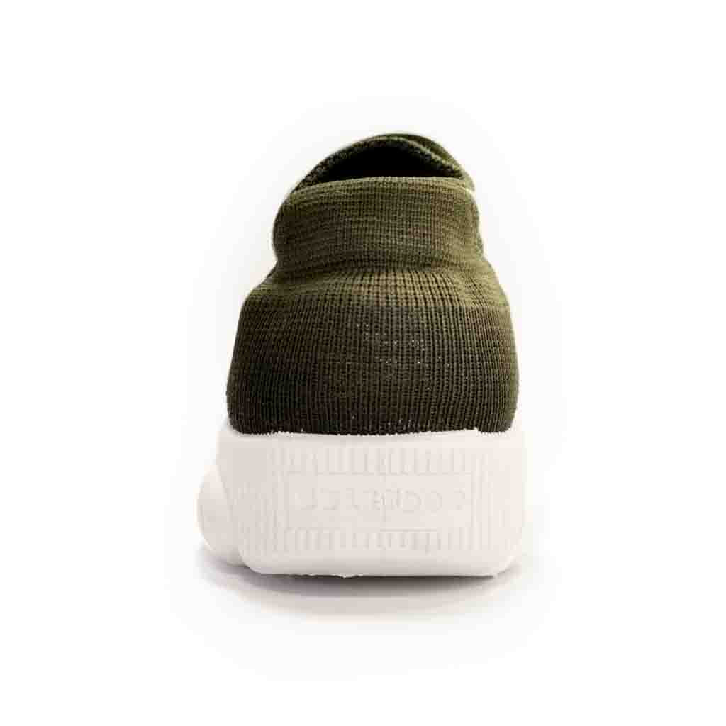 SPLENDOR KNITTED OLIVE GREEN CASUAL SHOES FORKIDS - ARROW