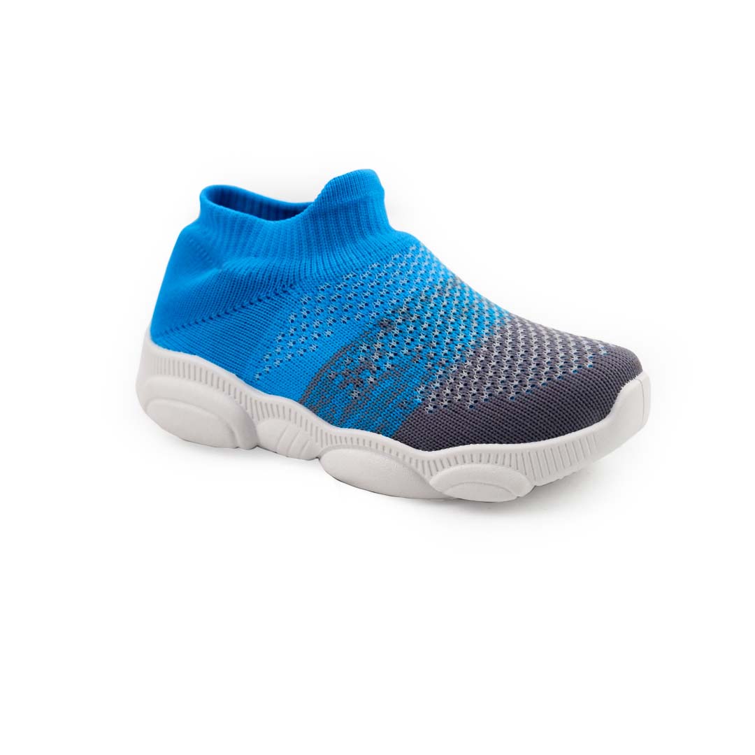 SPLENDOR KNITTED BLUE CASUAL SHOES FOR KIDS - PLUTO