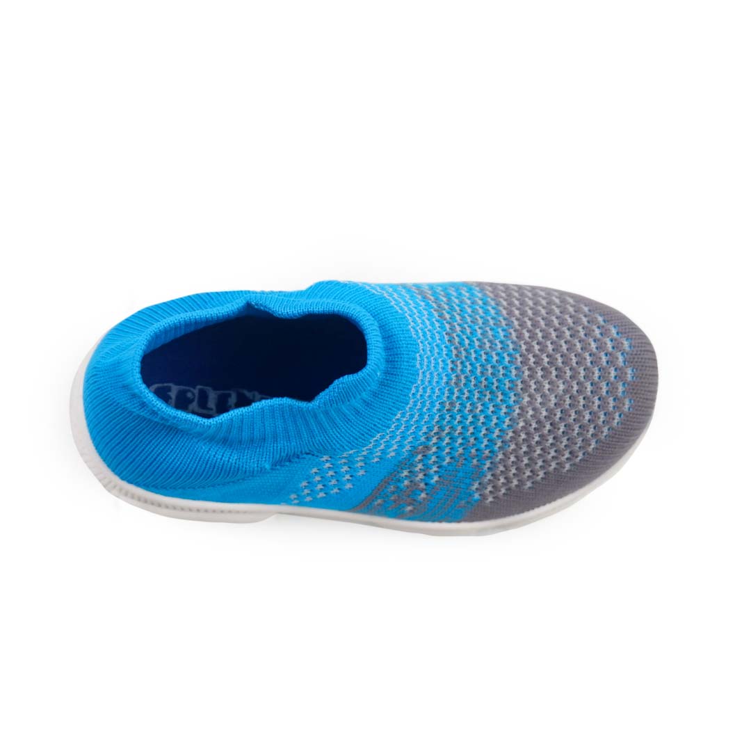 SPLENDOR KNITTED BLUE CASUAL SHOES FOR KIDS - PLUTO