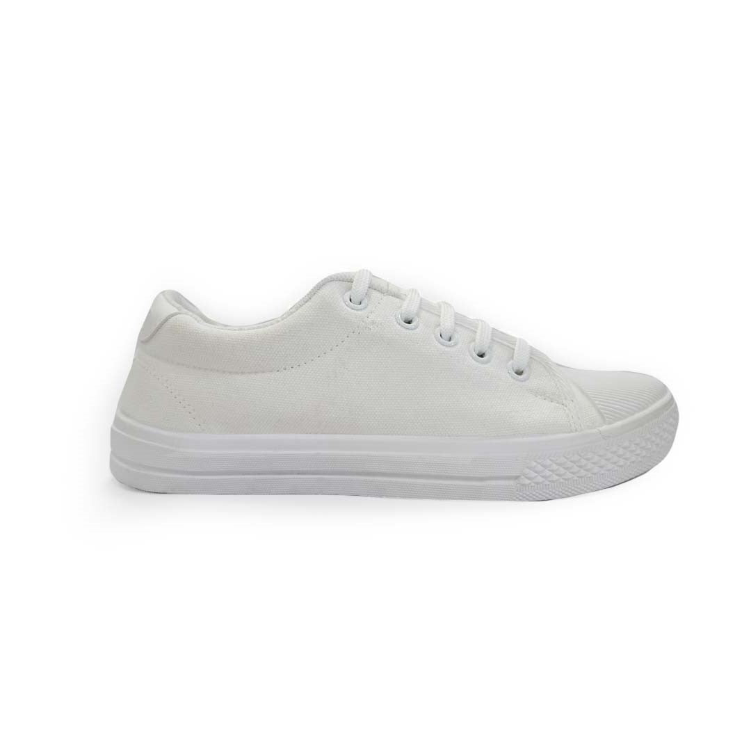 YOO WHITE CANVAS SHOES - OLYMPIA – Yoo Brands Pvt Ltd