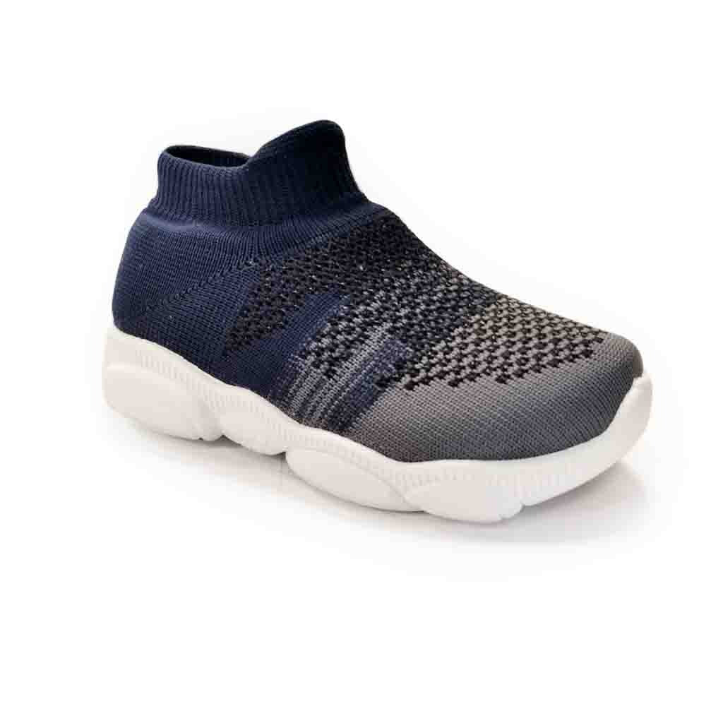 SPLENDOR KNITTED NAVY BLUE CASUAL SHOES FOR KIDS - PLUTO