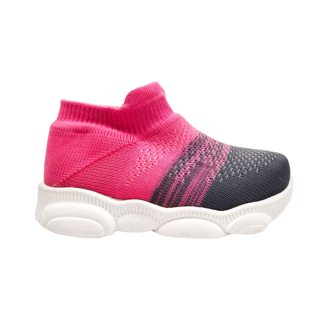 SPLENDOR KNITTED PINK CASUAL SHOES FOR KIDS - PLUTO