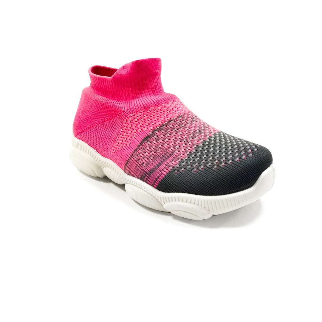 SPLENDOR KNITTED PINK CASUAL SHOES FOR KIDS - PLUTO