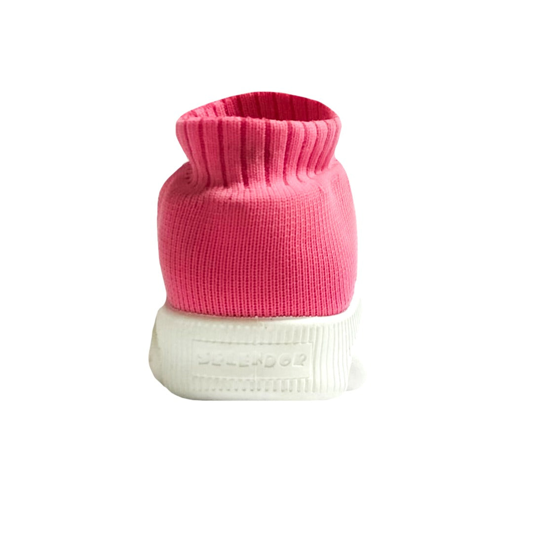 SPLENDOR LIGHT PINK CASUAL KNITTED SHOES FOR KIDS - TUK