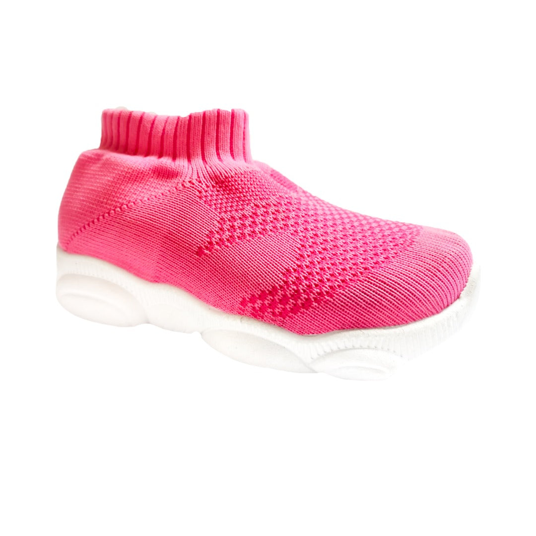 SPLENDOR LIGHT PINK CASUAL KNITTED SHOES FOR KIDS - TUK