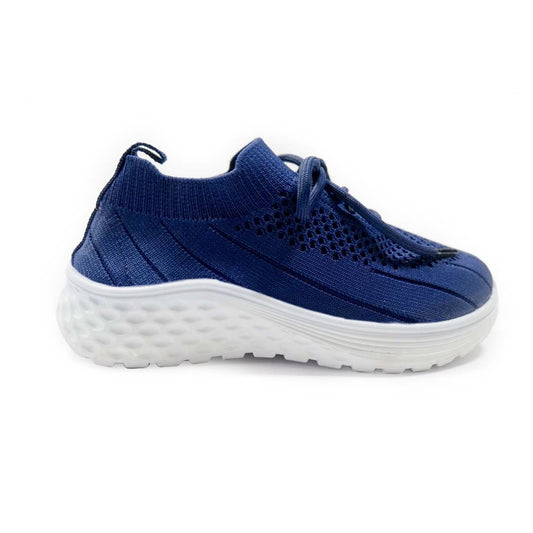 YOO KNITTED BLUE CASUAL SHOES FOR WOMEN - LIYONA