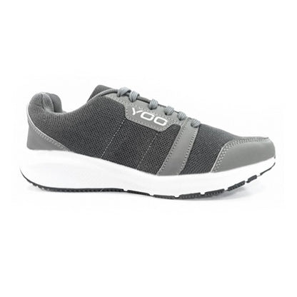 YOO  CUT AND SAW GRAY CASUAL SHOES FOR GENTS - TRACK