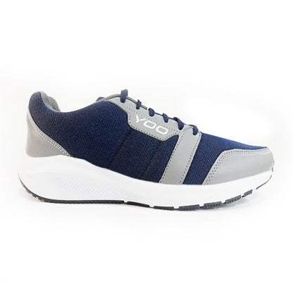 YOO  CUT AND SAW NAVY BLUE CASUAL SHOES FOR GENTS - TRACK