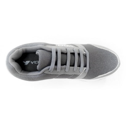 YOO  CUT AND SAW GRAY CASUAL SHOES FOR GENTS - TRACK