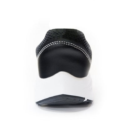 YOO  CUT AND SAW BLACK CASUAL SHOES FOR GENTS - TRACK