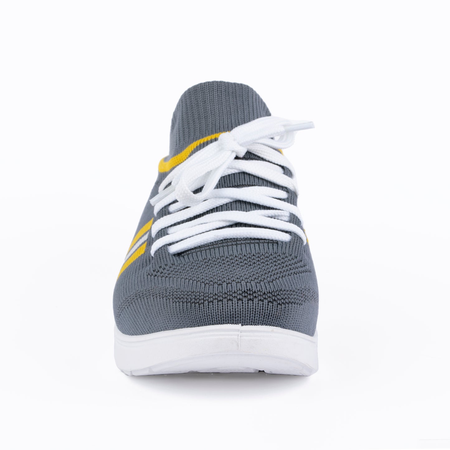 YOO GRAY CASUAL KNITTED SHOES FOR GENTS - STREAK