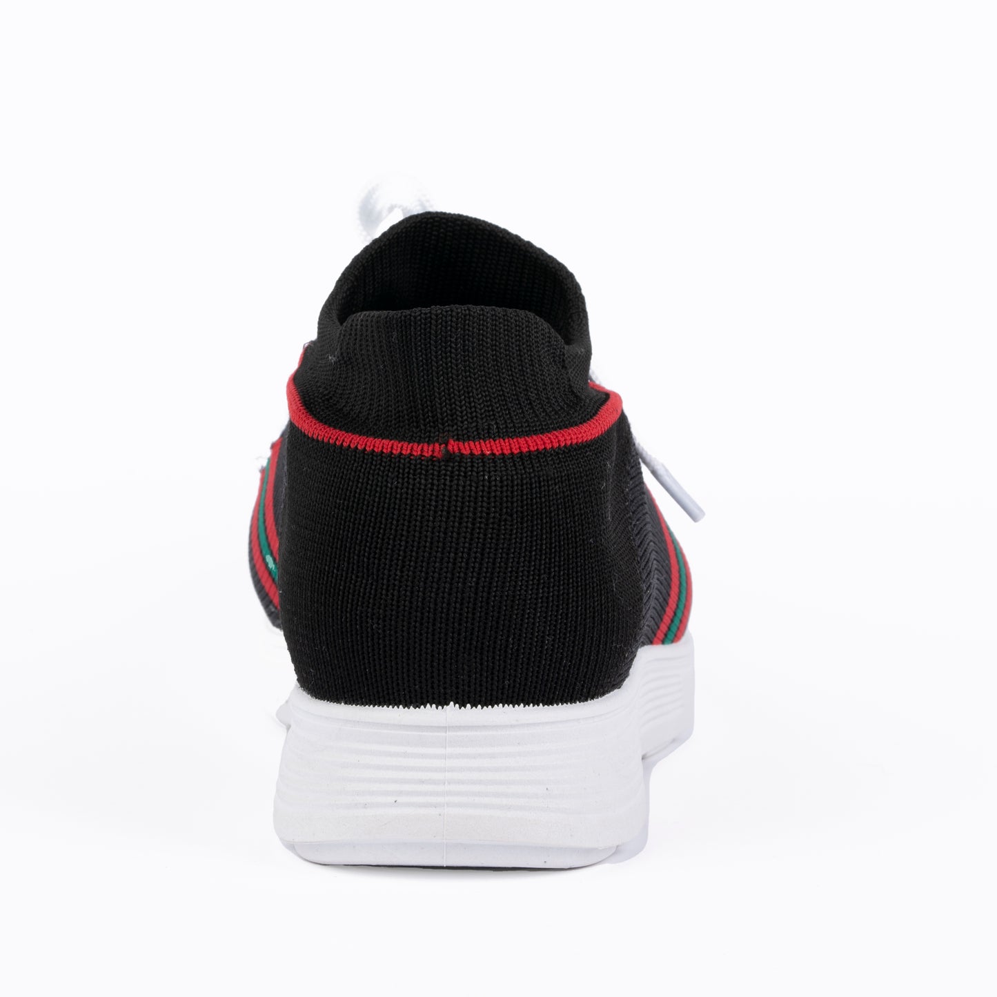 YOO BLACK CASUAL KNITTED SHOES FOR GENTS - STREAK