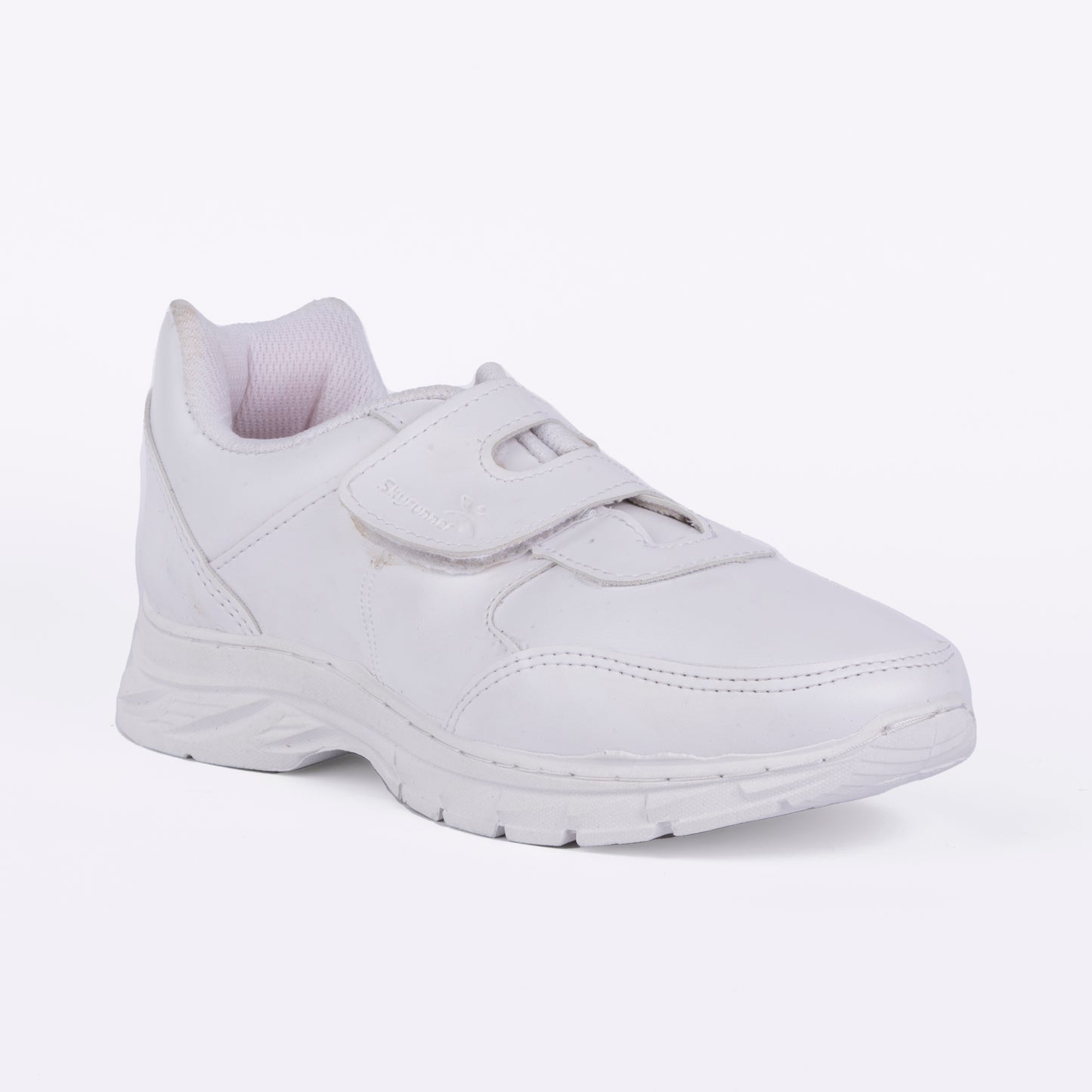 YOO WHITE  VELCRO  SCHOOL SHOES FOR CHILDREN - APOLLO