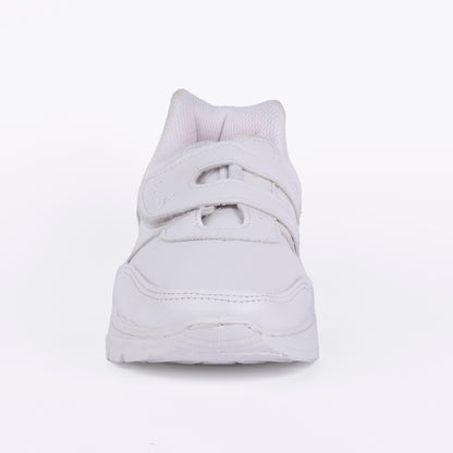 YOO WHITE  VELCRO  SCHOOL SHOES FOR CHILDREN - APOLLO