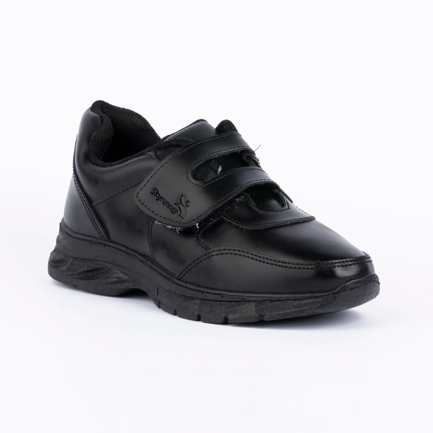 YOO BLACK VELCRO SCHOOL SHOES FOR CHILDREN - APOLLO