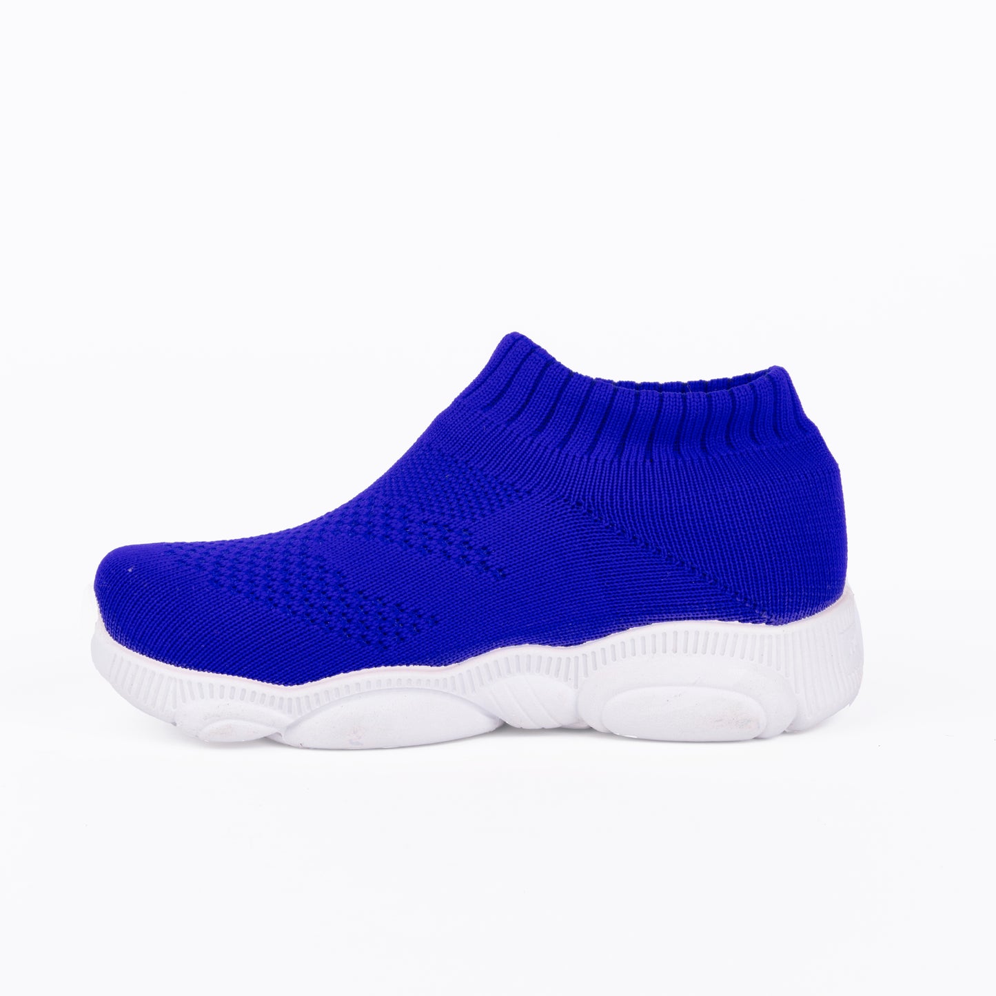 SPLENDOR ROYAL BLUE CASUAL KNITTED SHOES FOR KIDS - TUK