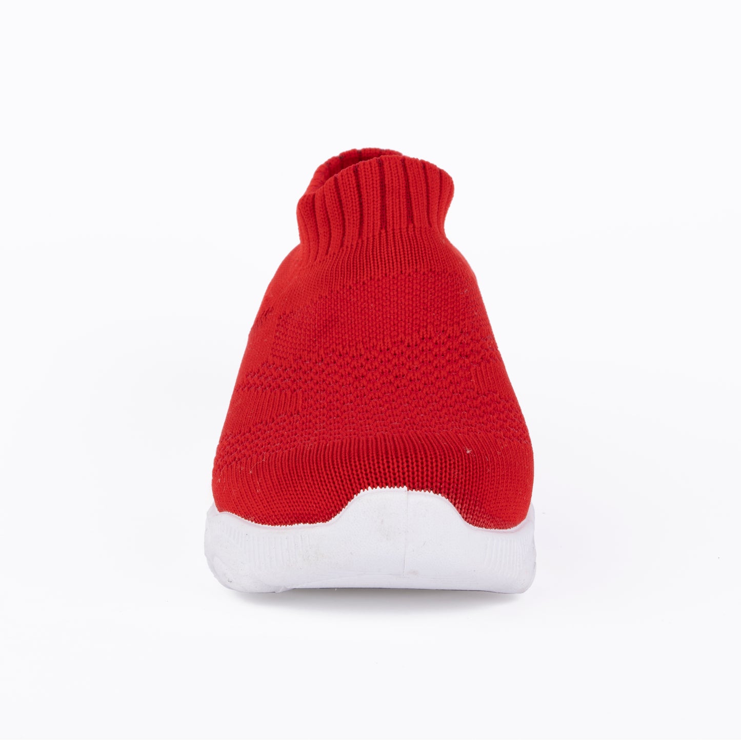 SPLENDOR RED CASUAL KNITTED SHOES FOR KIDS - TUK