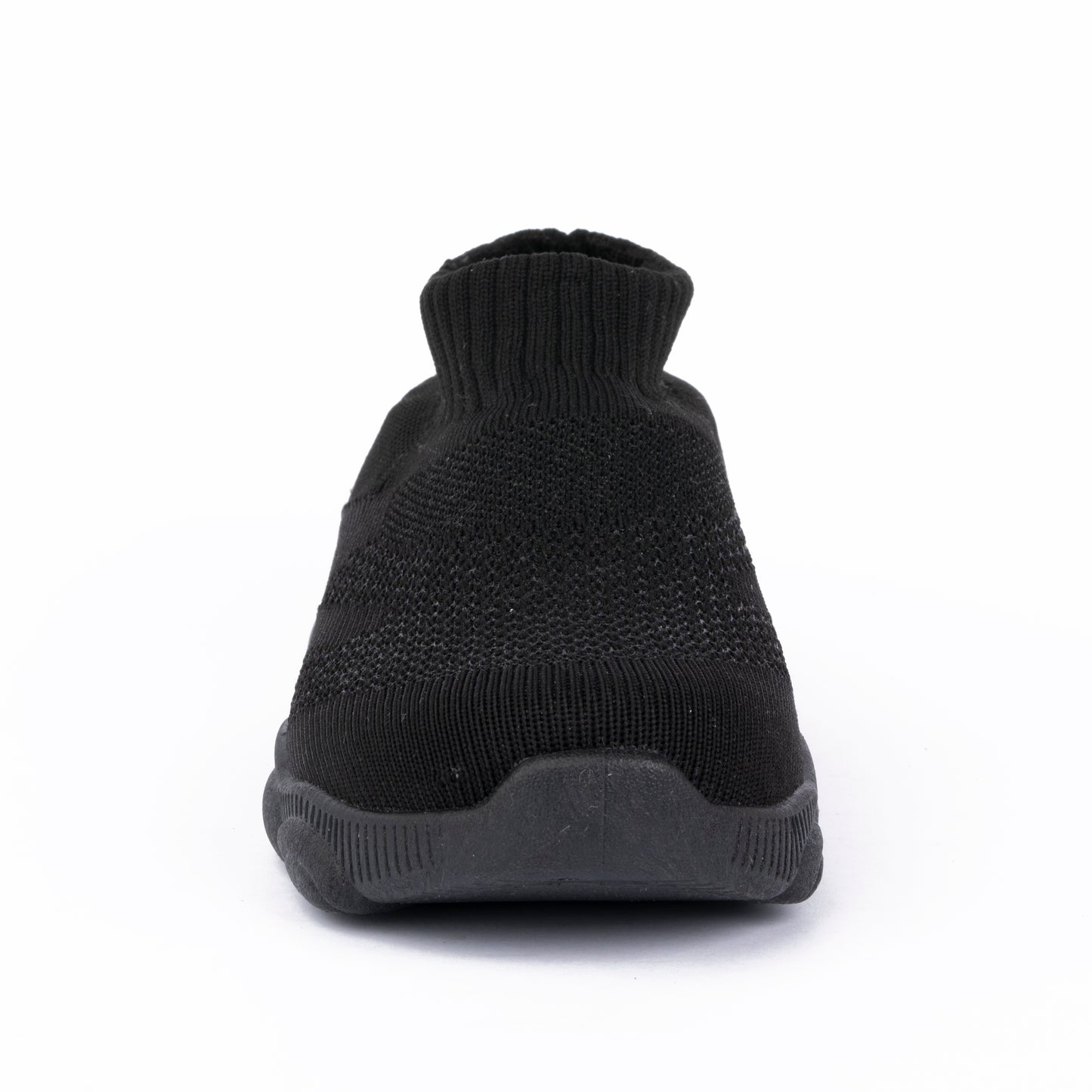 SPLENDOR BLACK CASUAL KNITTED SHOES FOR KIDS - TUK