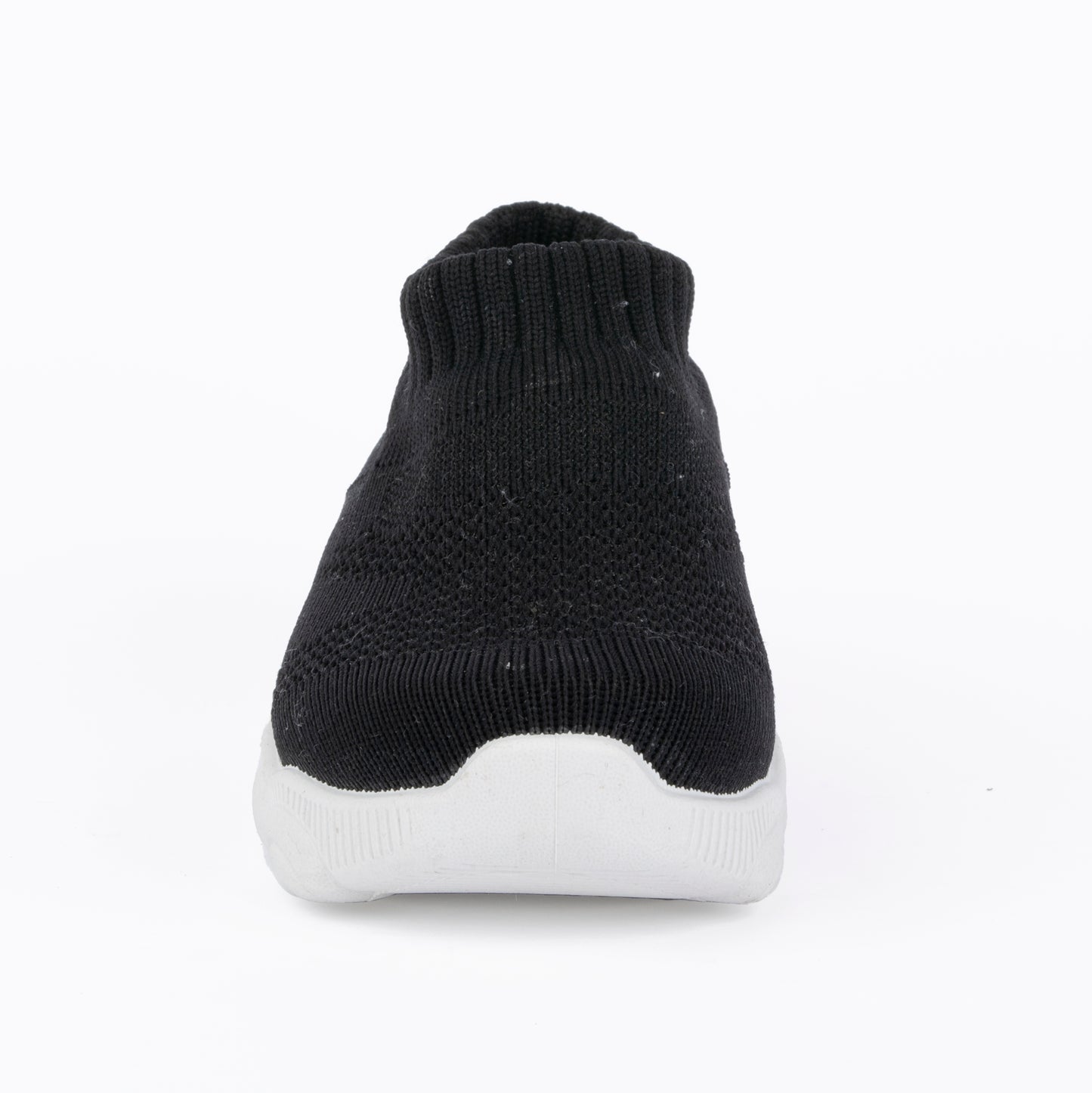 SPLENDOR BLACK CASUAL KNITTED SHOES FOR KIDS - TUK