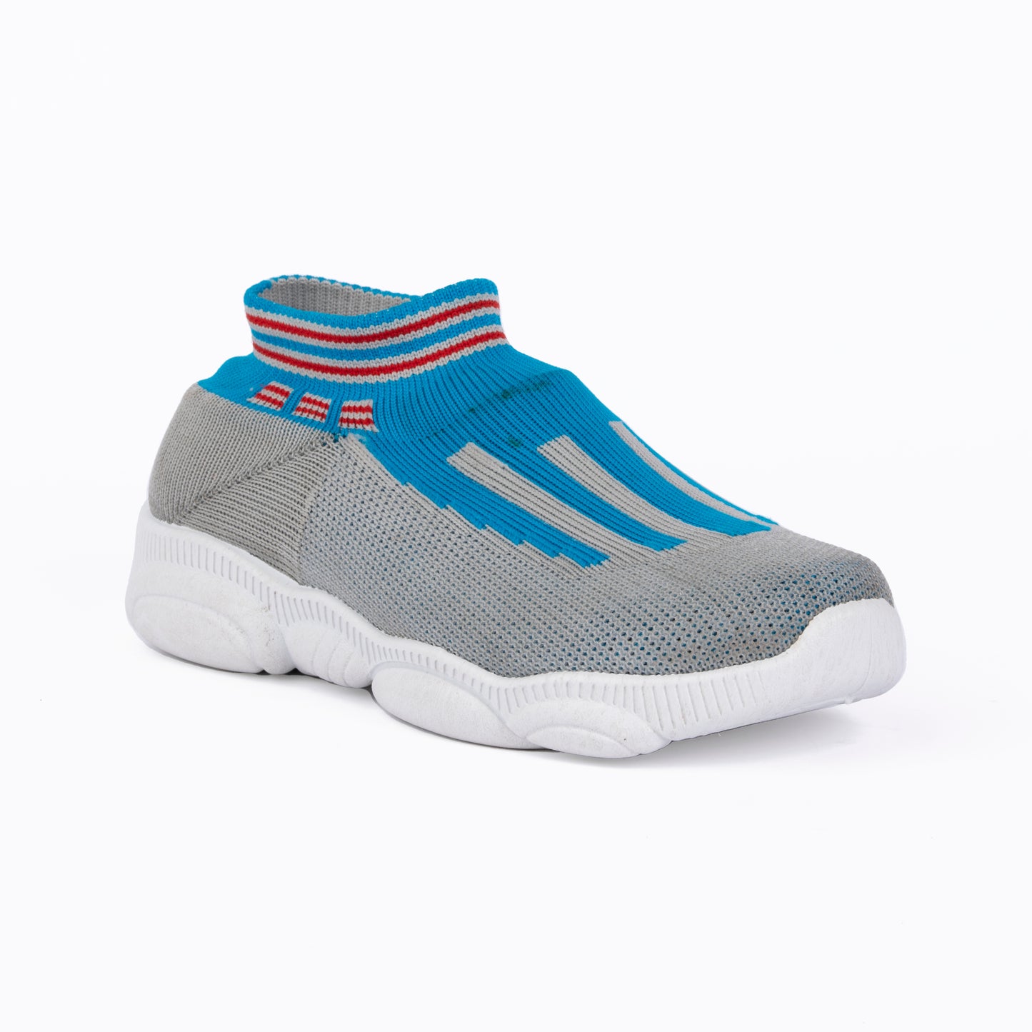 SPLENDOR SKY BLUE CASUAL KNITTED SHOES FOR KIDS - JEEP