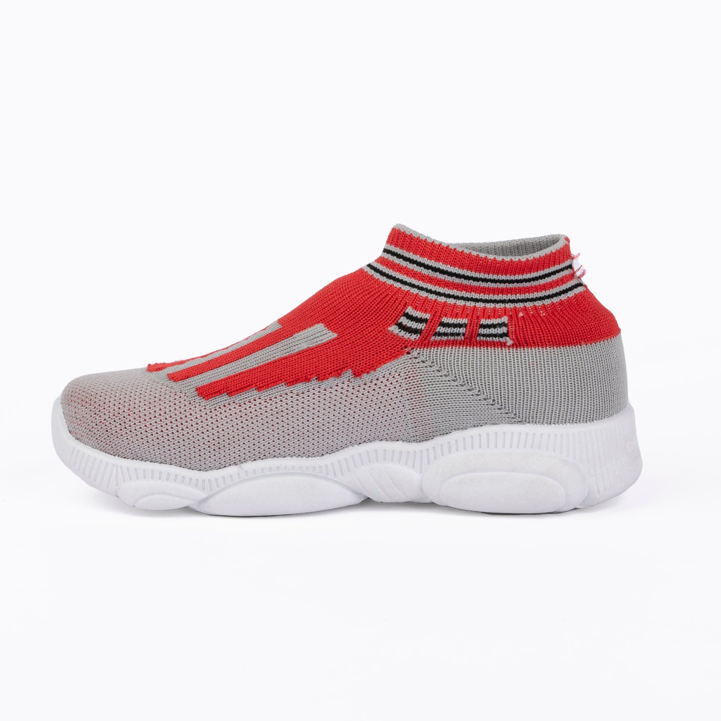 SPLENDOR RED CASUAL KNITTED SHOES FOR KIDS - JEEP