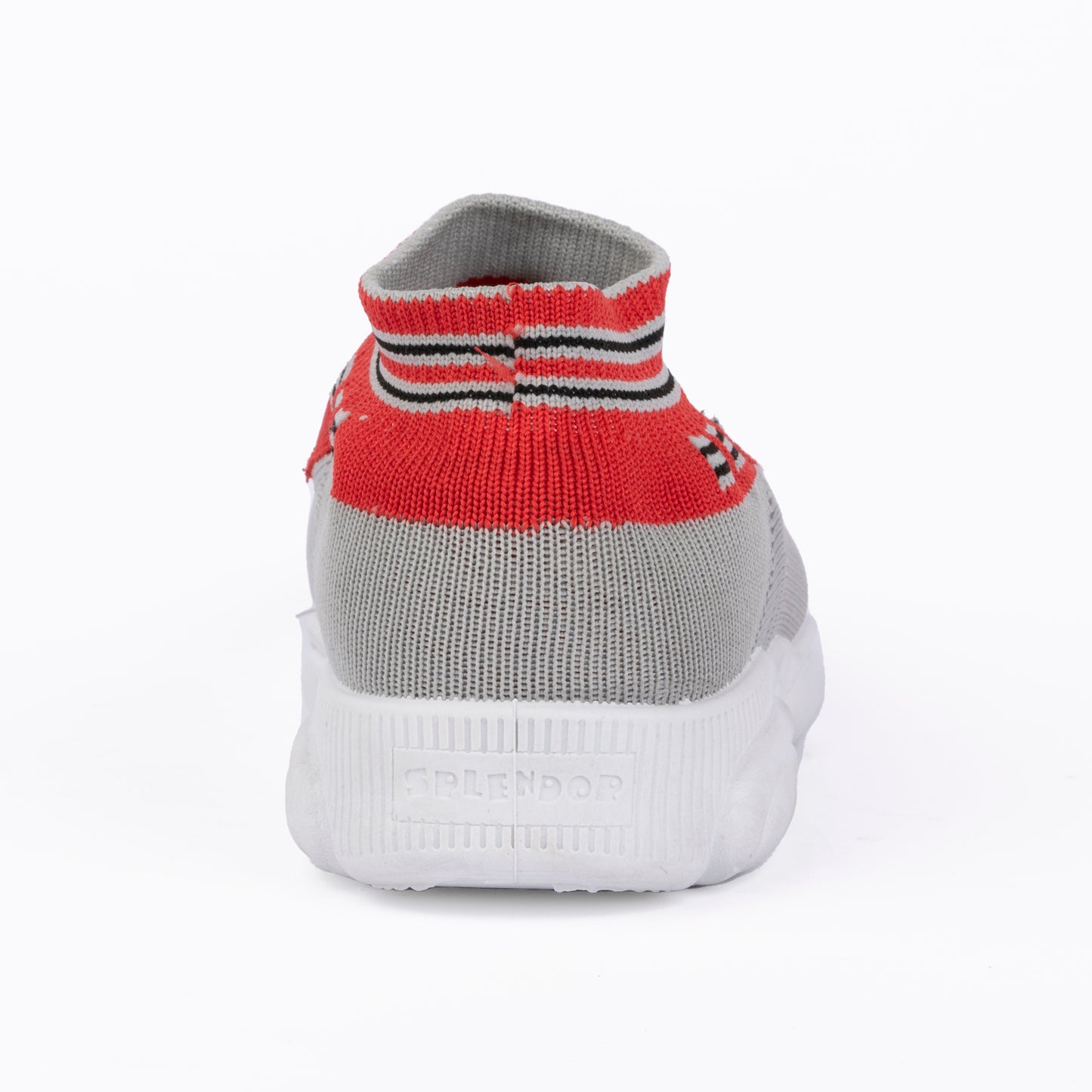 SPLENDOR RED CASUAL KNITTED SHOES FOR KIDS - JEEP