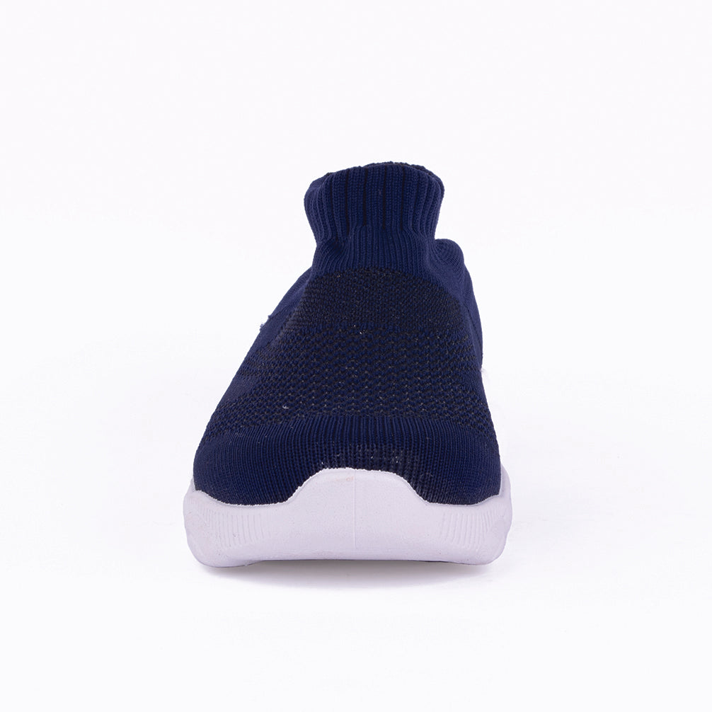 SPLENDOR NAVY BLUE  CASUAL KNITTED SHOES FOR KIDS - TUK