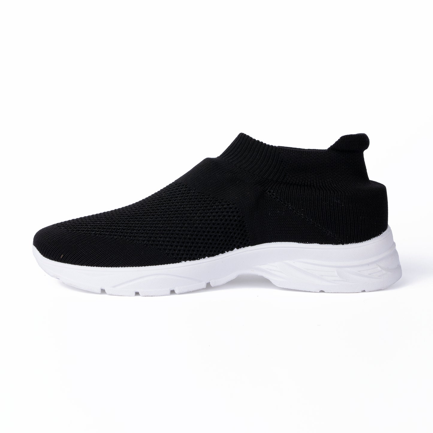 YOO  BLACK CASUAL KNITTED SHOES FOR LADIES -  ABAYA