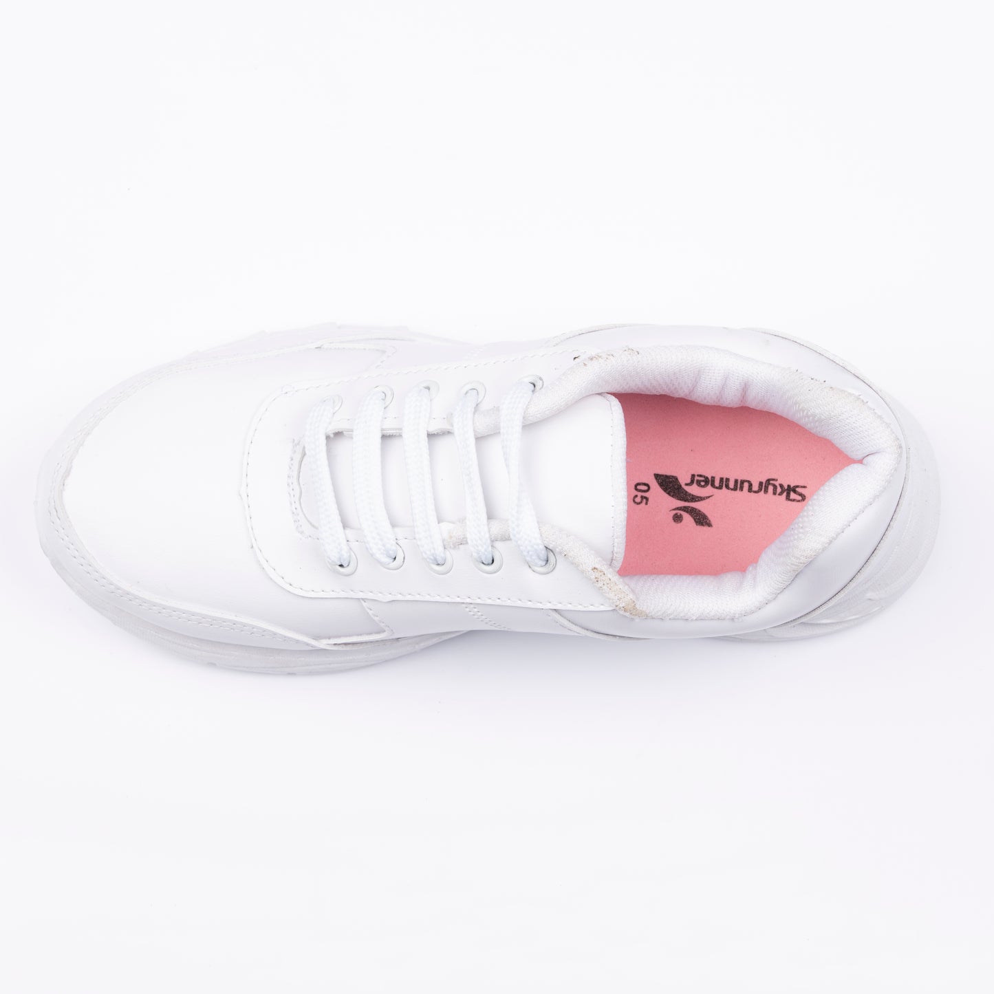 YOO WHITE LACE  SCHOOL SHOES FOR CHILDREN - APOLLO