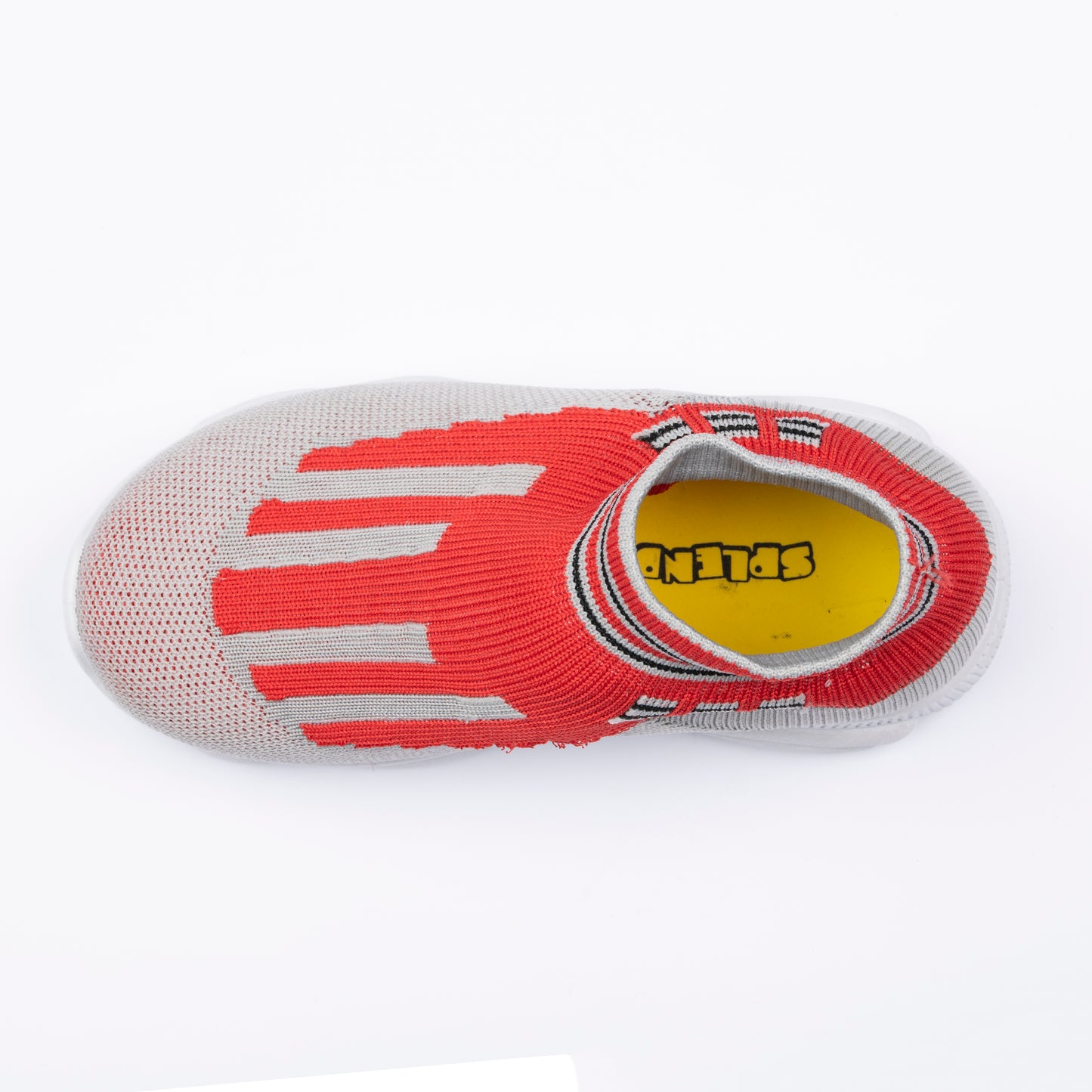 SPLENDOR RED CASUAL KNITTED SHOES FOR KIDS - JEEP