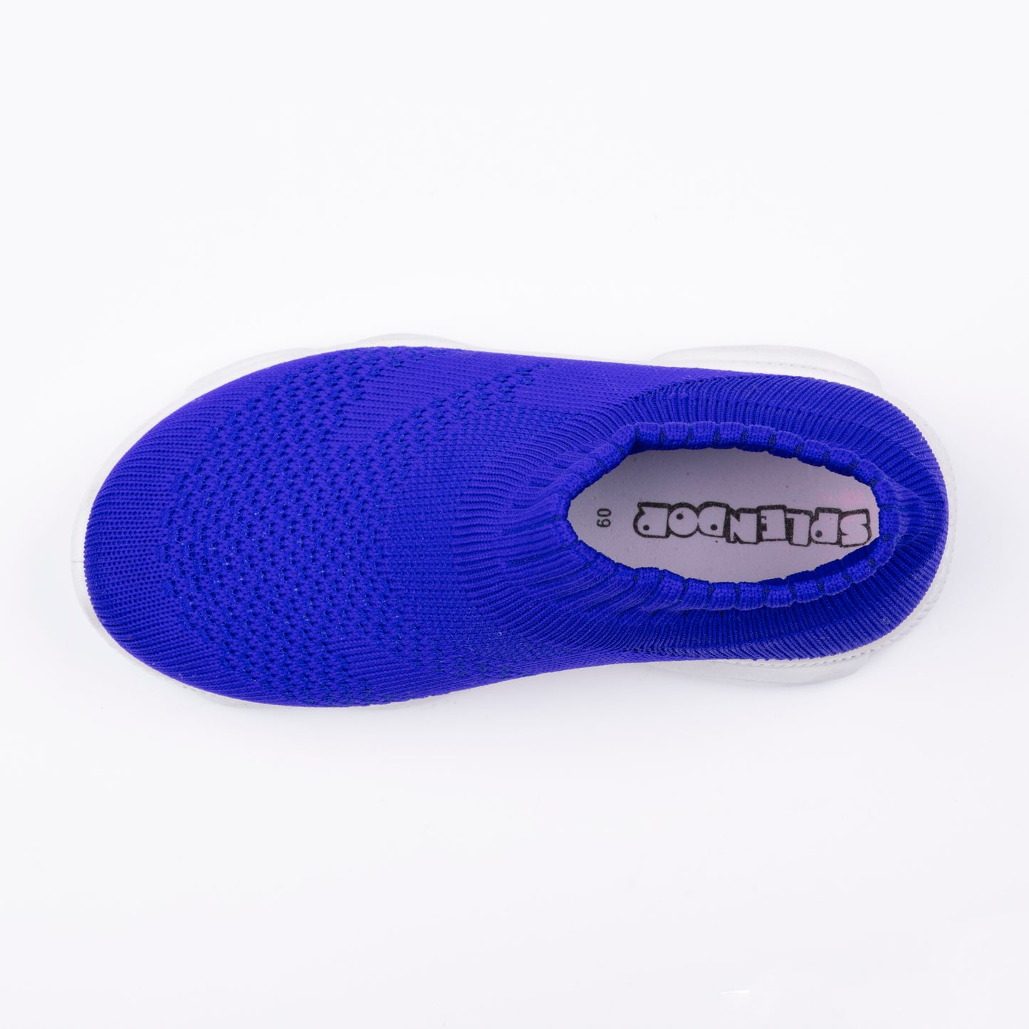 SPLENDOR ROYAL BLUE CASUAL KNITTED SHOES FOR KIDS - TUK