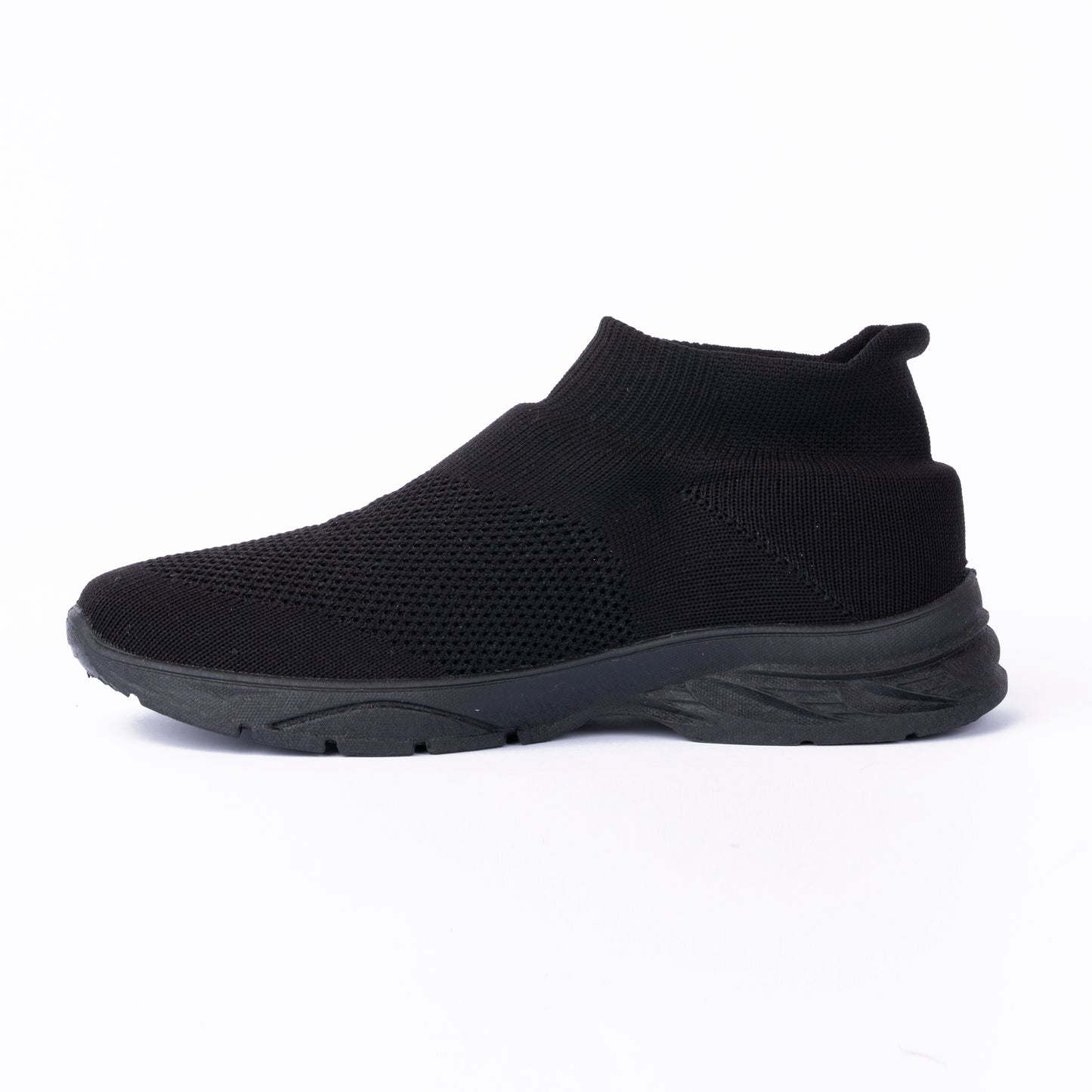 YOO  BLACK CASUAL KNITTED SHOES FOR LADIES -  ABAYA