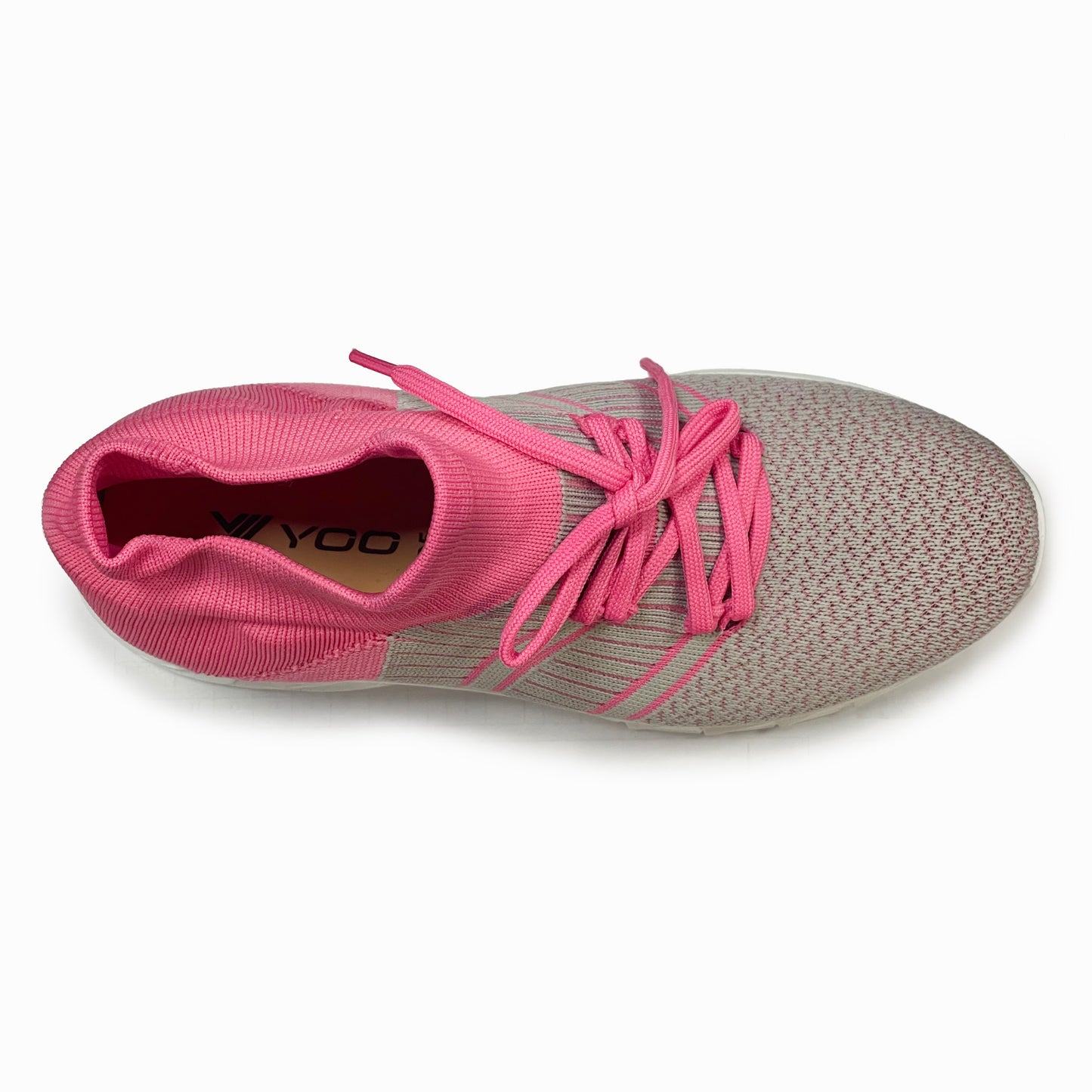 YOO KNITTED PINK CASUAL SHOES FOR WOMEN - BELLA