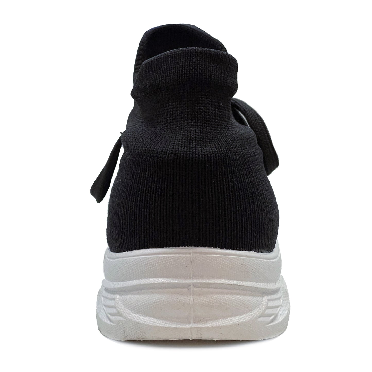 YOO KNITTED BLACK CASUAL SHOES FOR WOMEN - BELLA